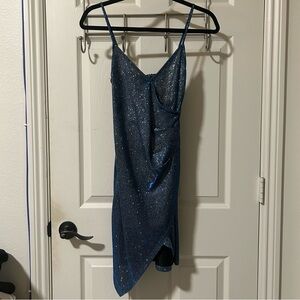 Charlotte Russe Shimmering Blue Dress